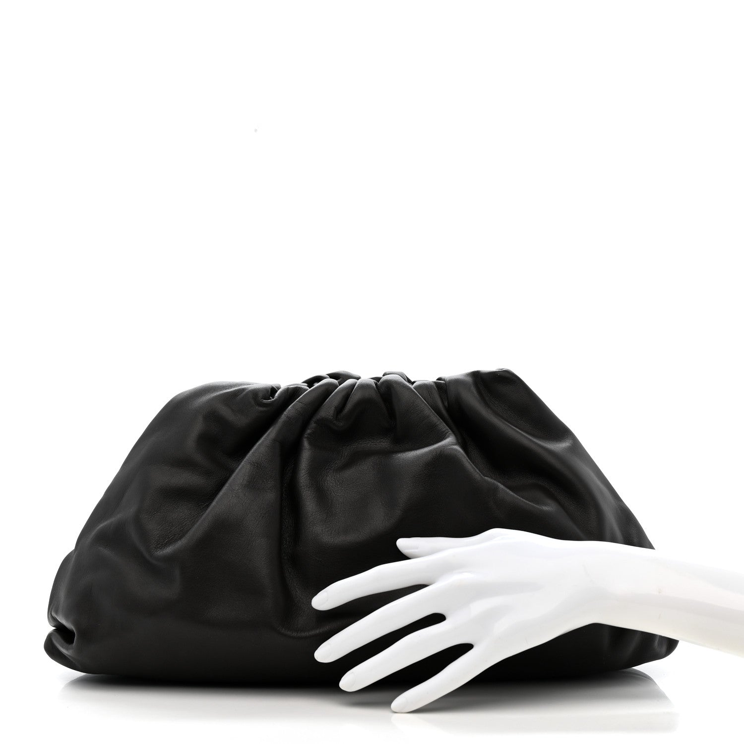 Smooth Butter Calf The Pouch Oversized Clutch Fondant