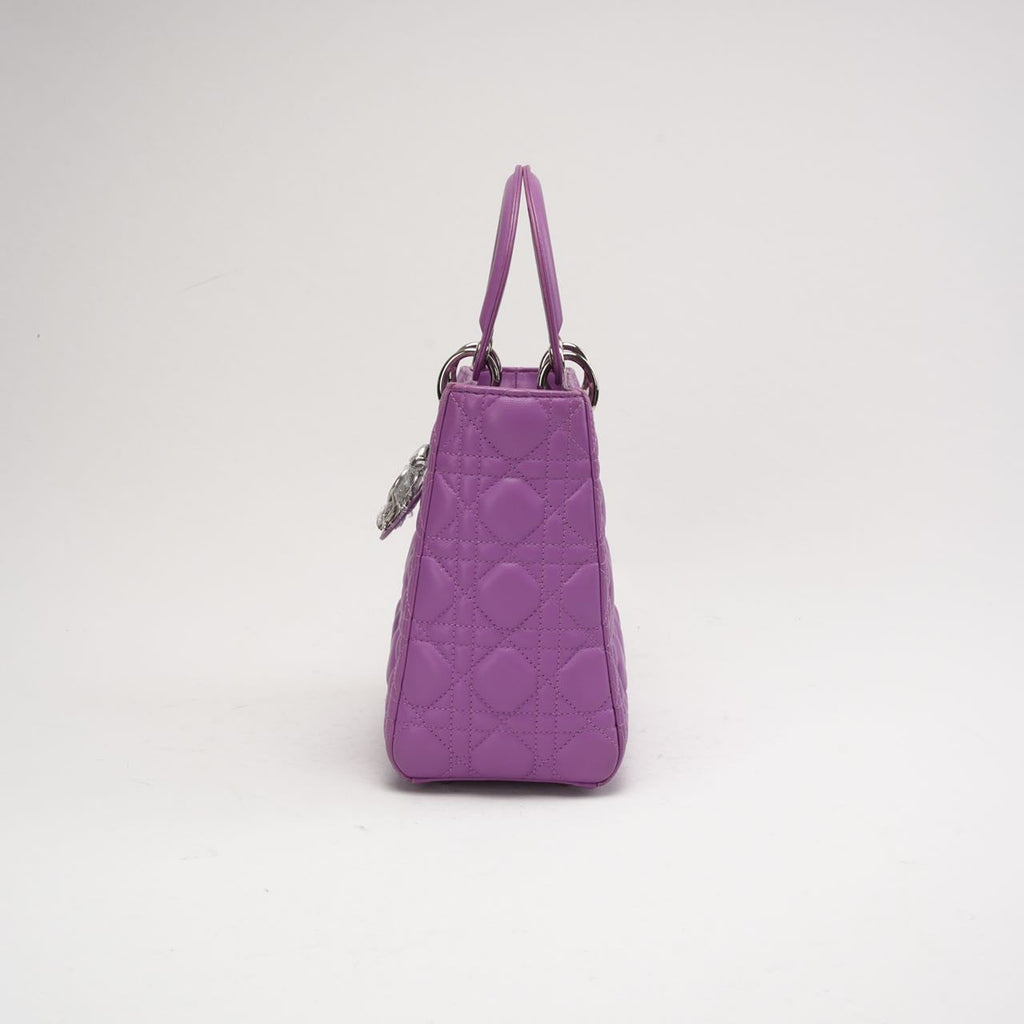 Dior Lady Medium Lamb Purple 2014