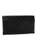 Caviar Quilted CC Beauty Clutch Black