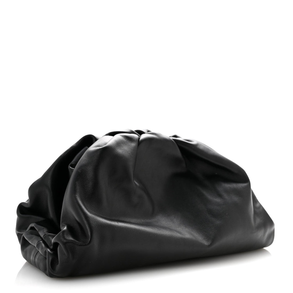 Smooth Butter Calf The Pouch Oversized Clutch Black