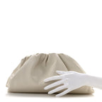 Smooth Butter Calf The Pouch Oversized Clutch Mist