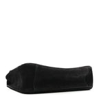 Suede Calfskin Small Souplissimo Maxi Flap Black