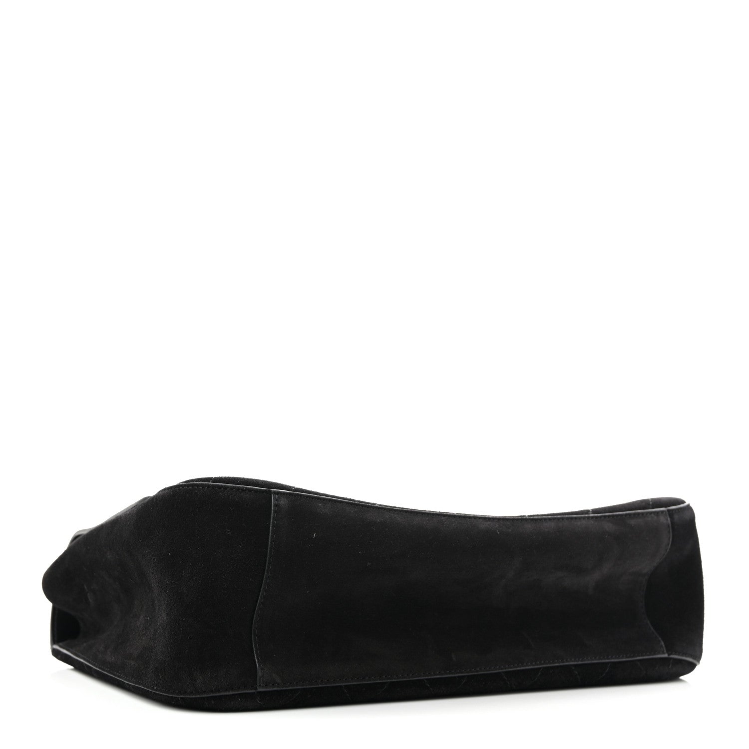Suede Calfskin Small Souplissimo Maxi Flap Black