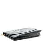 Lambskin Timeless CC Wallet On Chain WOC Black