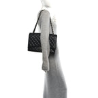 Caviar Quilted Maxi Double Flap Black