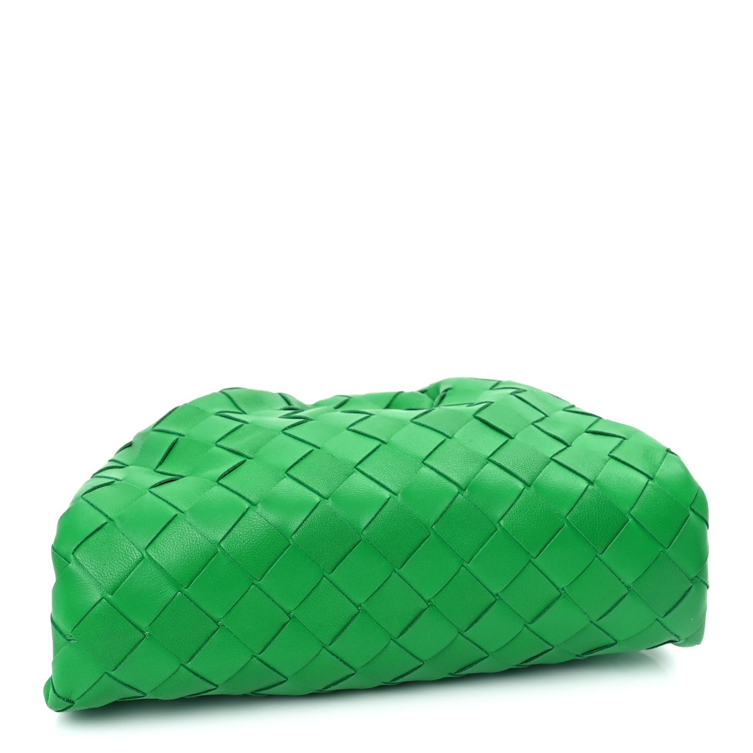 Nappa Intrecciato The Mini Pouch Clutch  Parakeet
