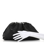 Smooth Butter Calf The Pouch Oversized Clutch Black