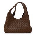 Intrecciato Medium Campana Shoulder Bag Tannin