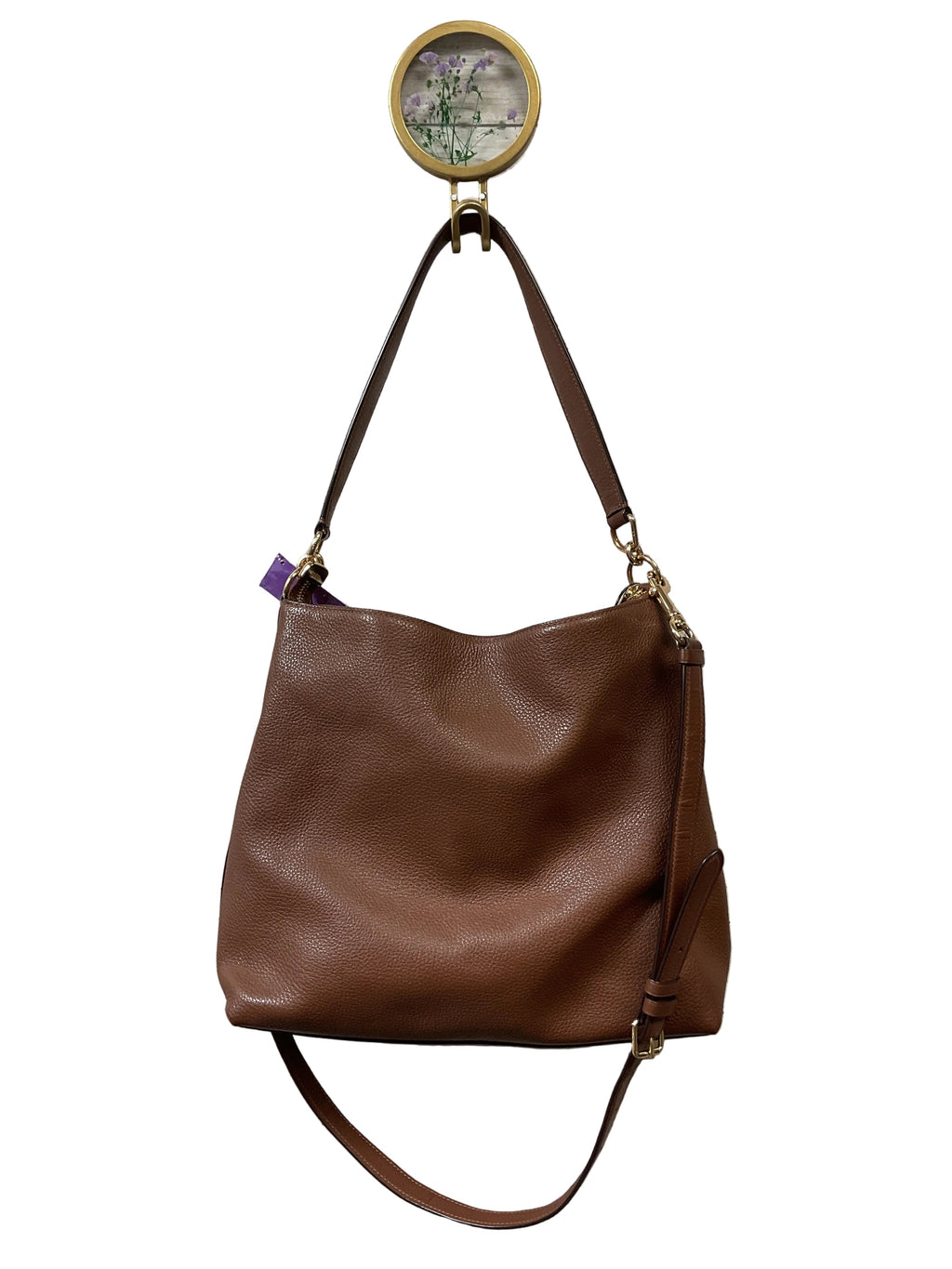 Handbag Designer By Coach In Brown, Size:Medium
