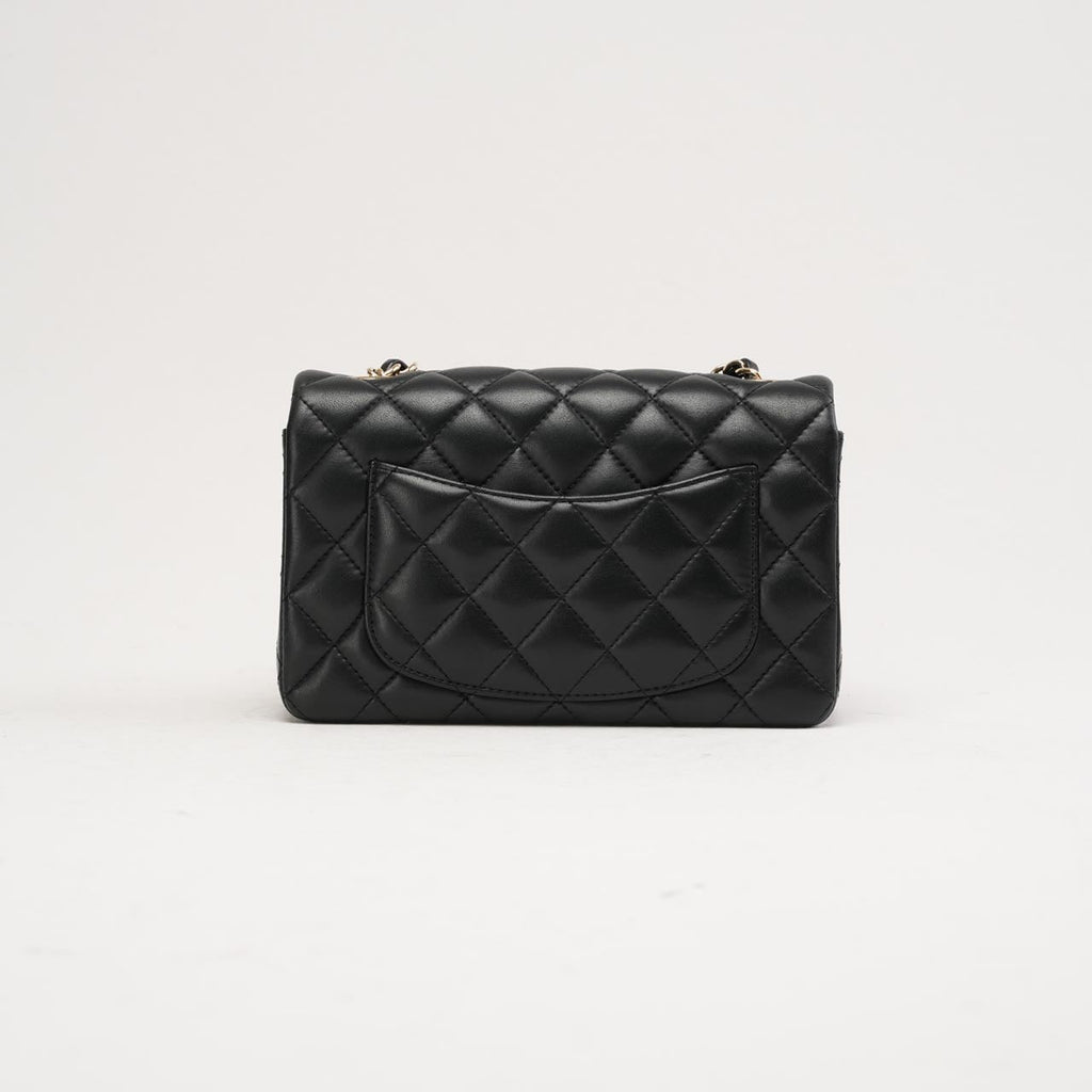 Chanel Classic Mini Rectangular Flap Lambskin Black 2017