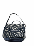 Handbag Designer By Coach In Black & Cream, Size:Large