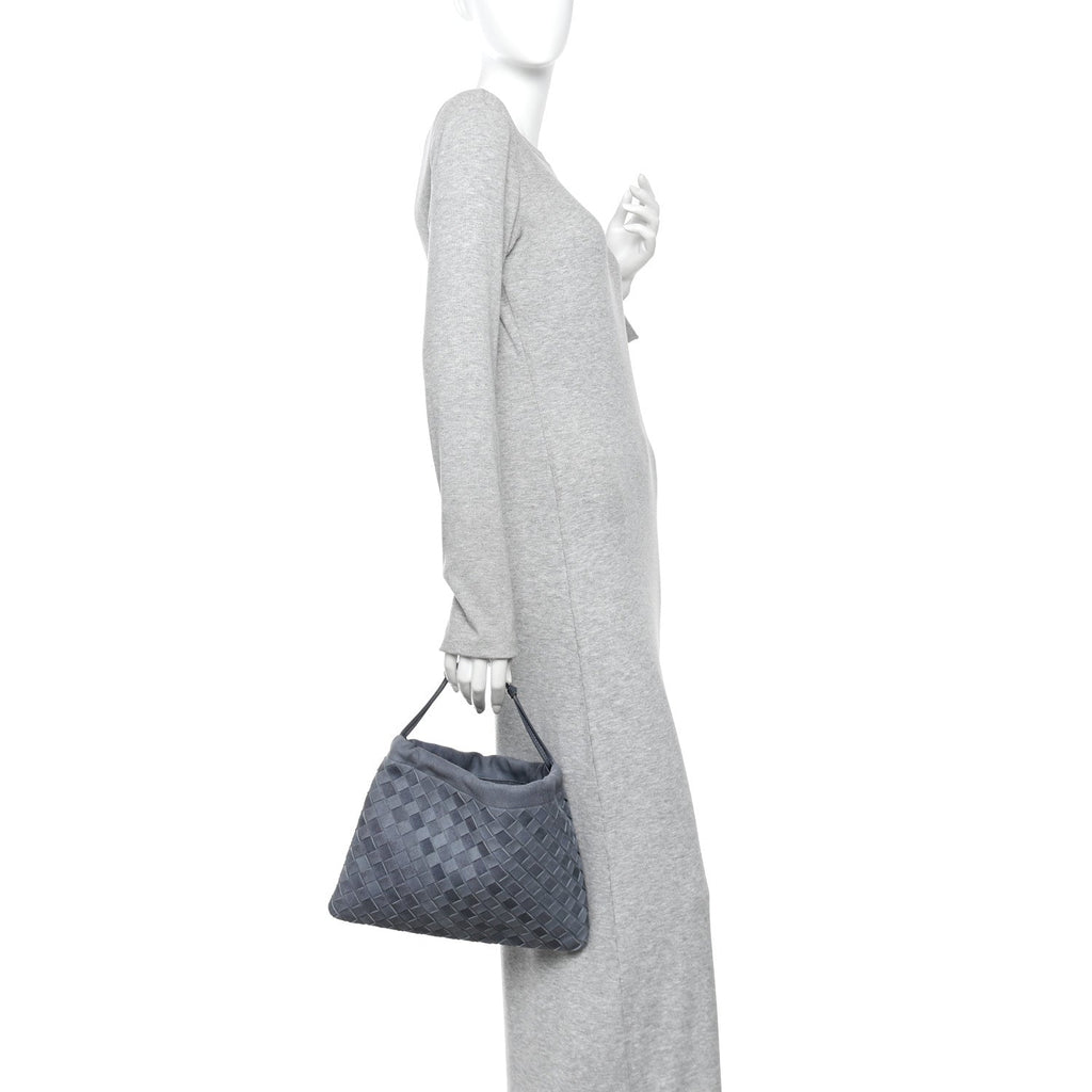 Suede Intrecciato Medium Dustbag Cloudy Indigo
