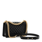Caviar Quilted Medium Boy Flap Black