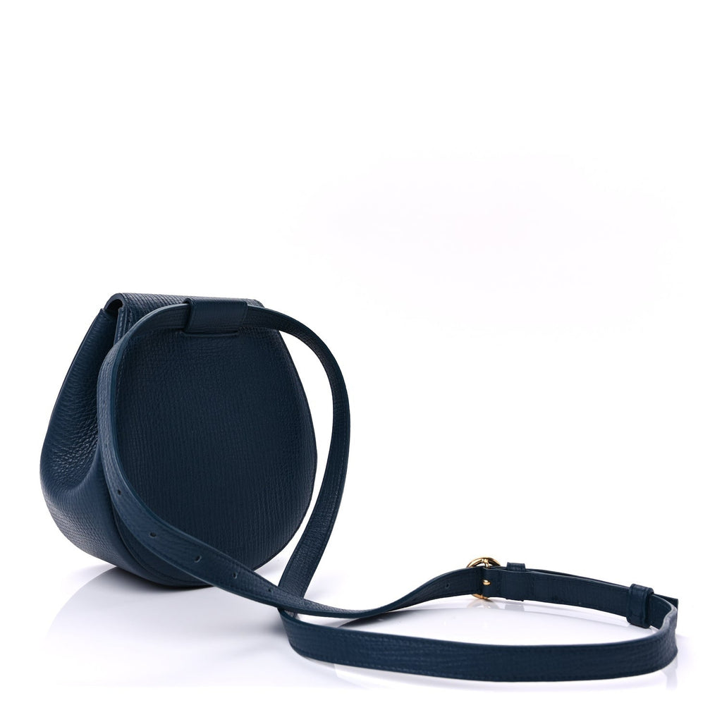 Palmellato Calfskin Rounded Belt Bag  Navy