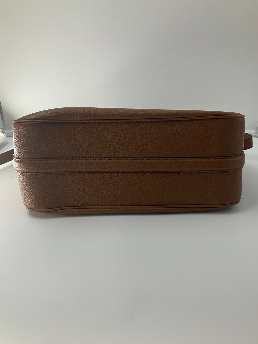 Gucci Half Horsebit Shoulder Bag In Brown Leather, Size: Medium