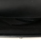 Lambskin Chevron Quilted Medium Boy Flap Black