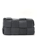 Nylon Intrecciato Padded Tech Cassette Bag Dark Grey