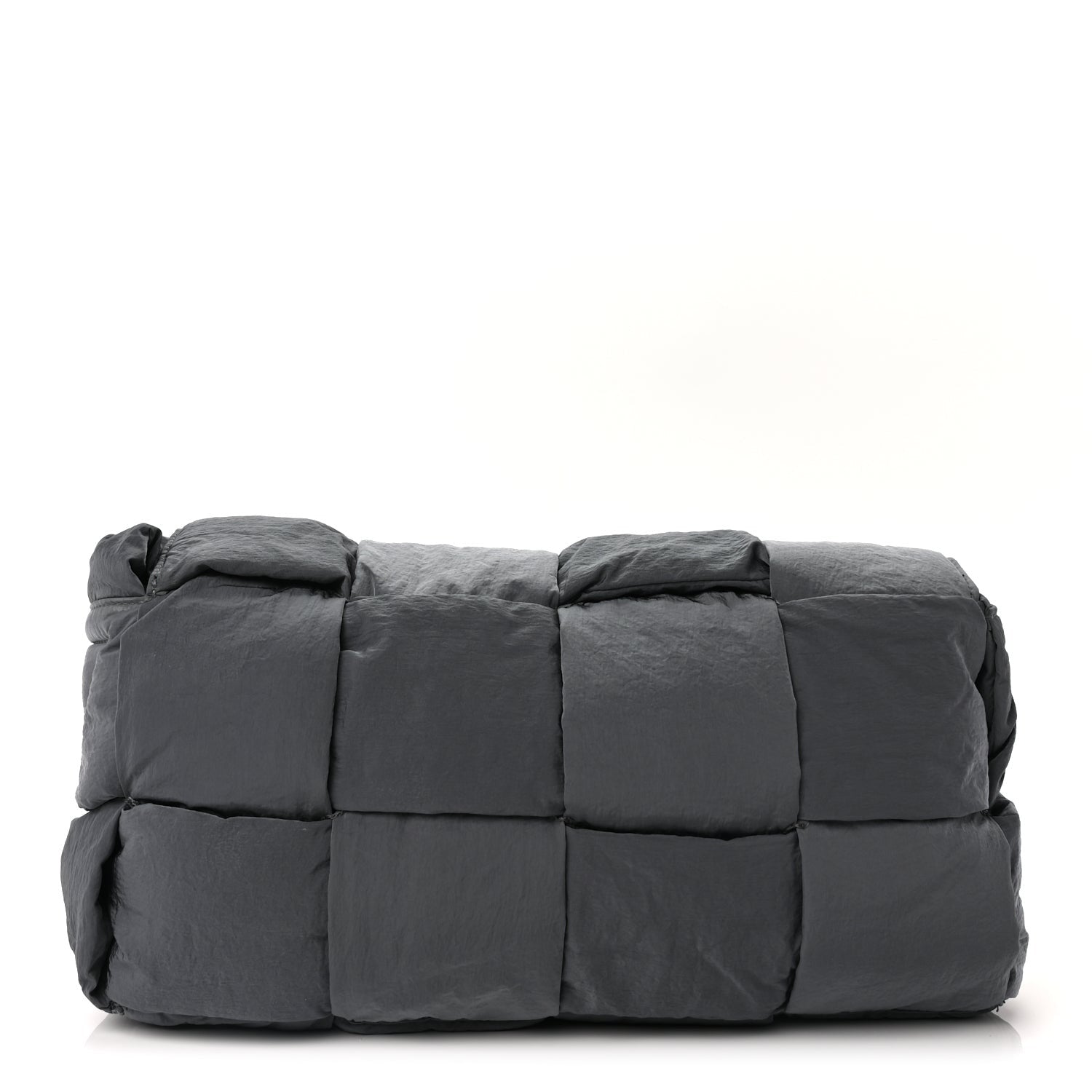 Nylon Intrecciato Padded Tech Cassette Bag Dark Grey