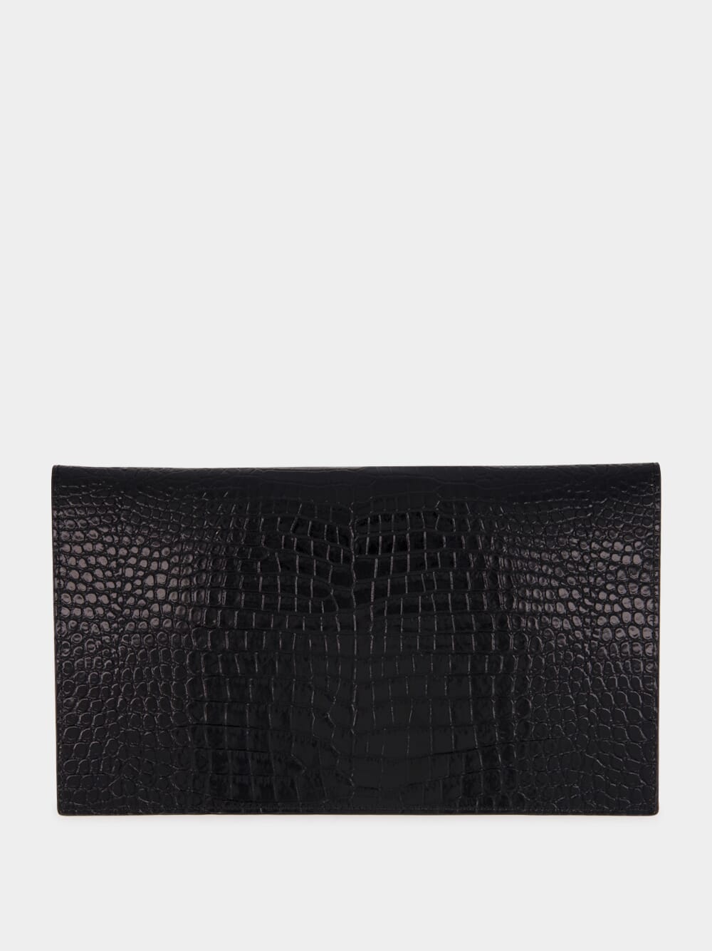 Crocodile-Embossed Leather Uptown Pouch