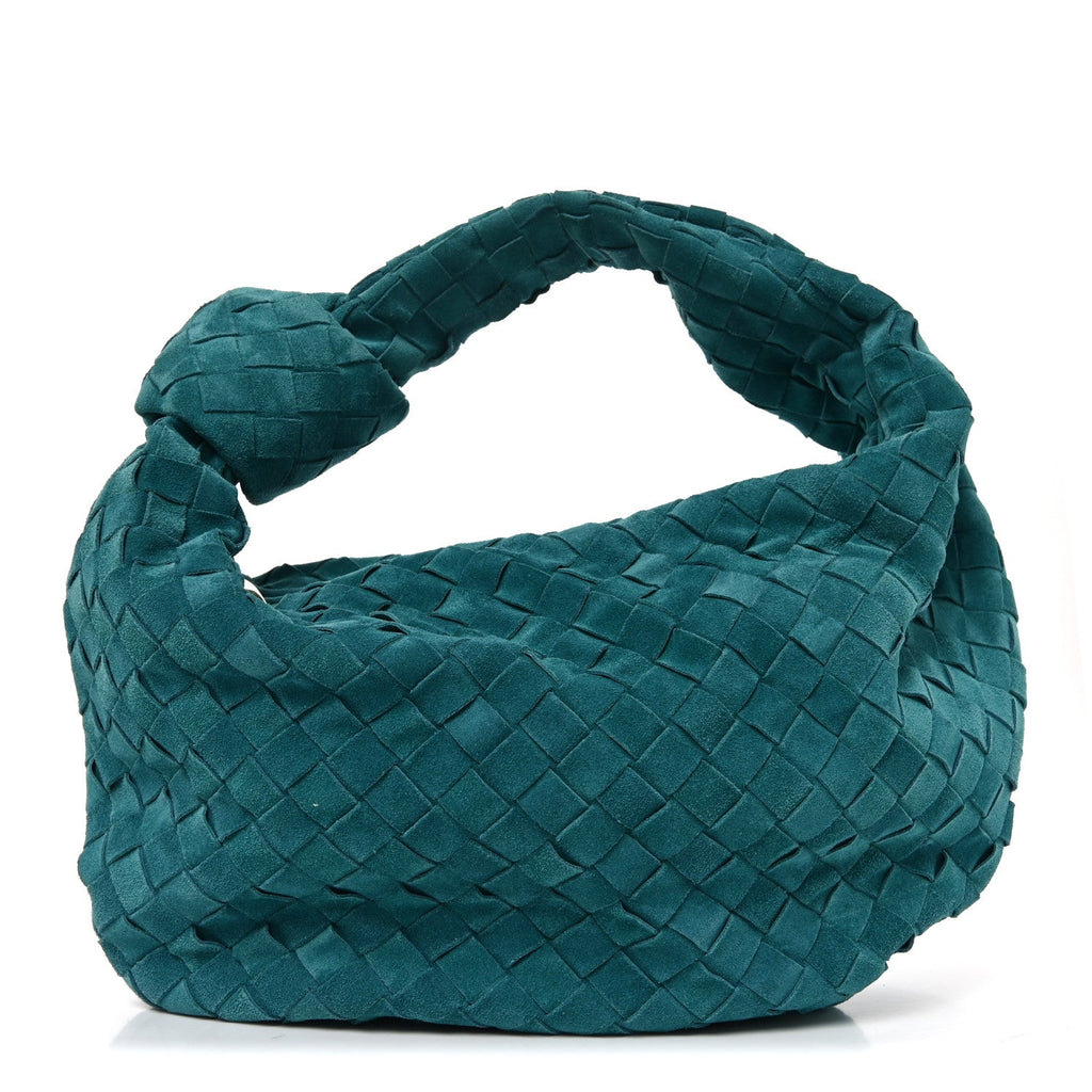 Suede Calfskin Intrecciato Teen Jodie Hobo Scuba