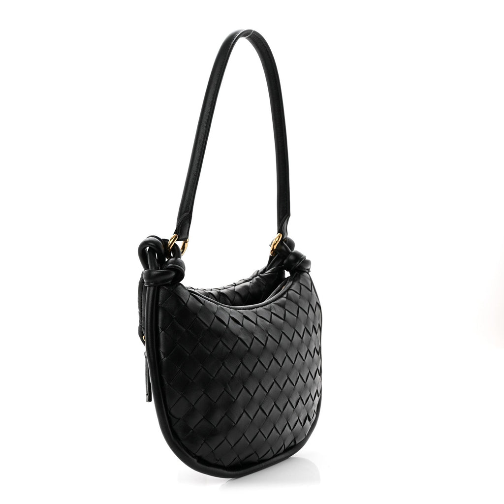 Nappa Intrecciato Small Gemelli Black