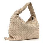 Suede Intrecciato Large Hop Ecru