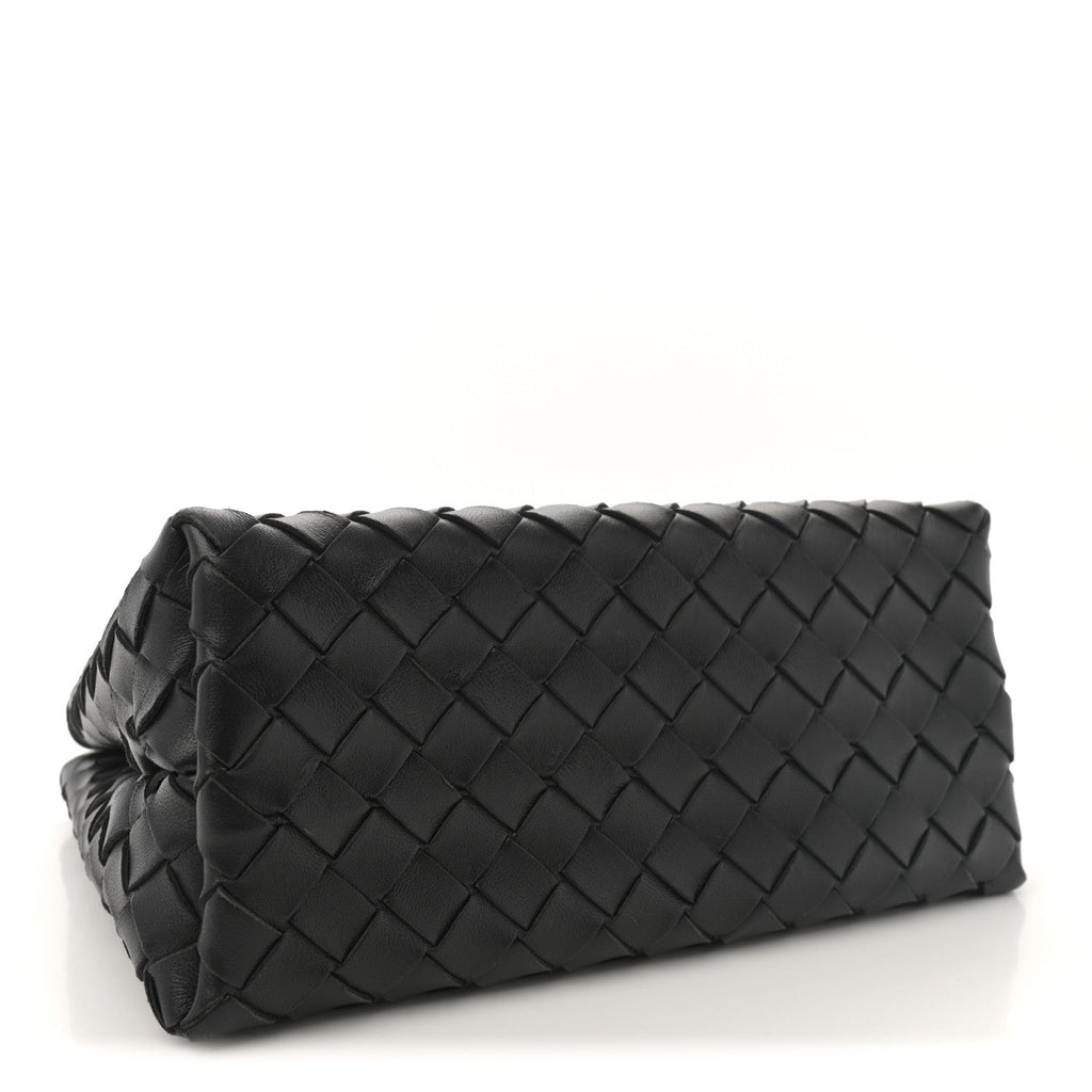 Nappa Intrecciato Small Andiamo With Chain Shoulder Bag Black