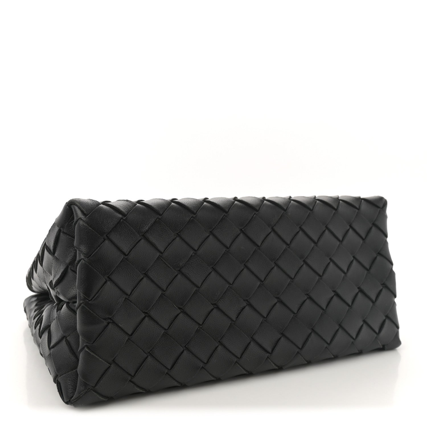 Nappa Intrecciato Small Andiamo With Chain Shoulder Bag Black