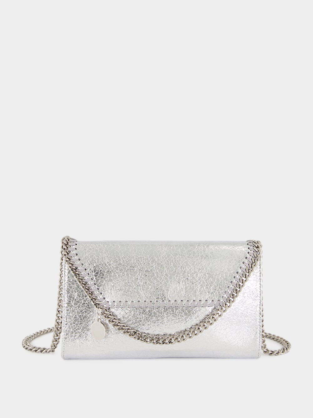Silver Falabella Metallic Crossbody Bag