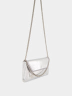 Silver Falabella Metallic Crossbody Bag