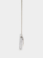 Silver Falabella Metallic Crossbody Bag