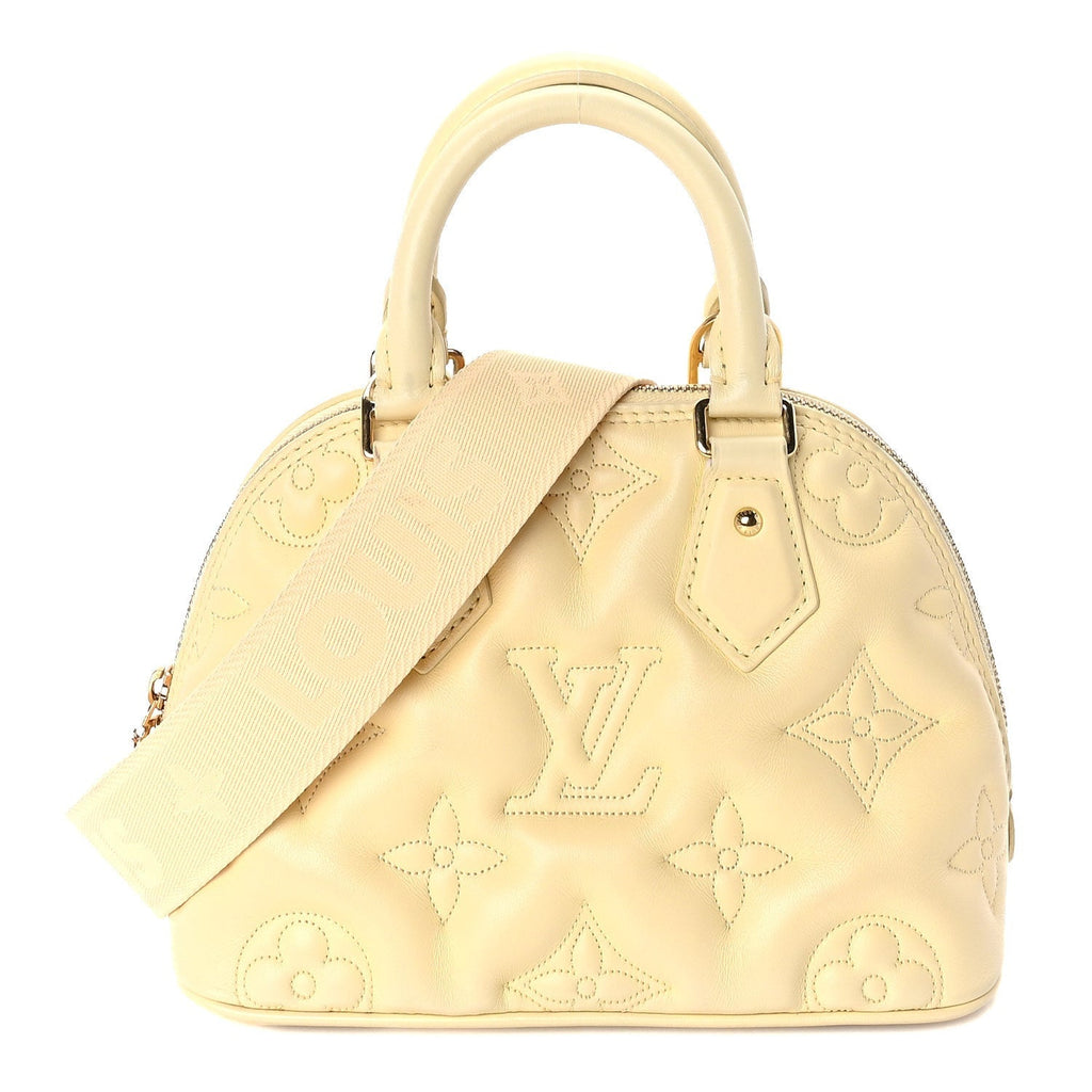 Calfskin Bubblegram Alma BB  Banana