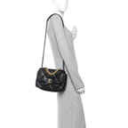 Lambskin Quilted Medium Chanel 19 Flap Black