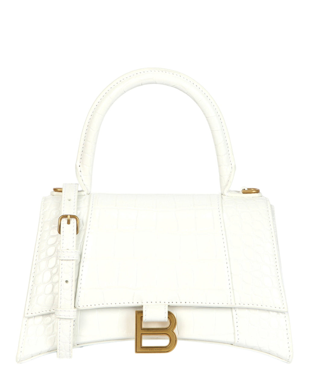 Balenciaga Womens Small Hourglass Top Handle Bag