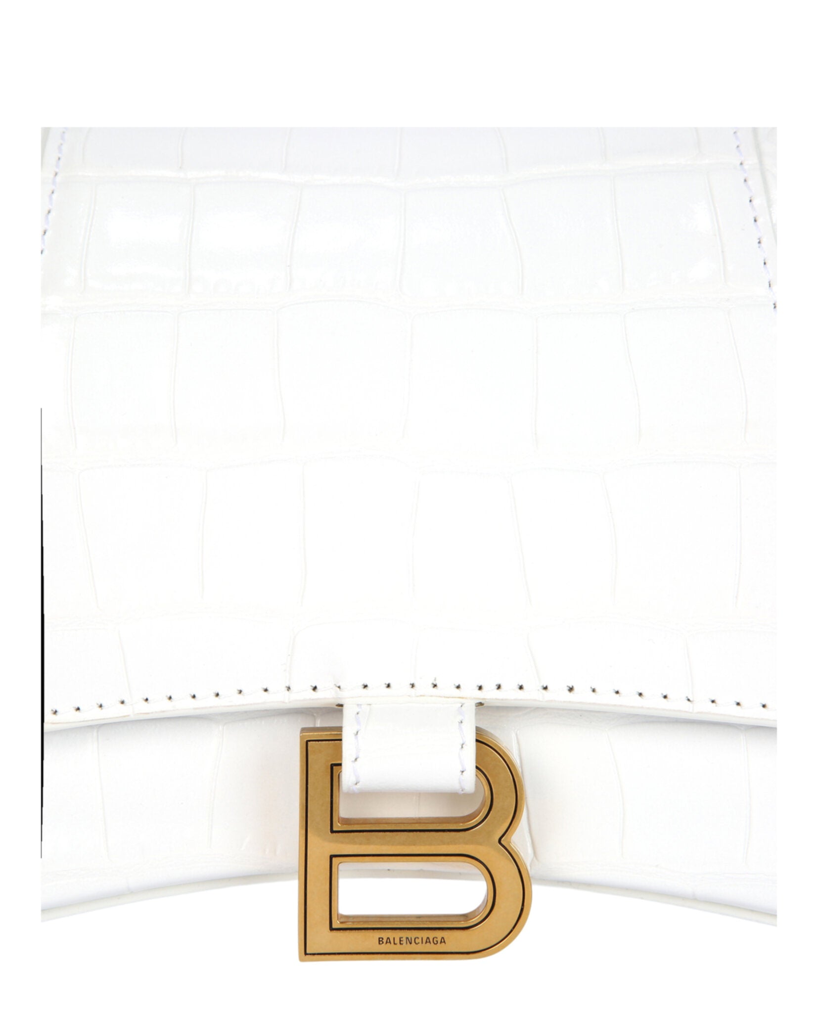 Balenciaga Womens Small Hourglass Top Handle Bag