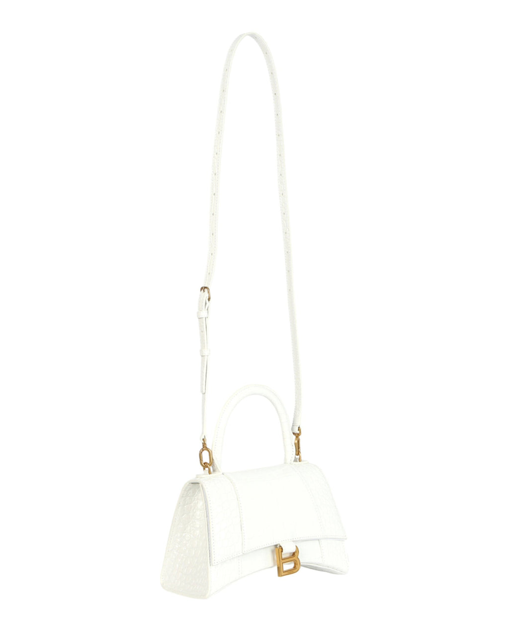 Balenciaga Womens Small Hourglass Top Handle Bag