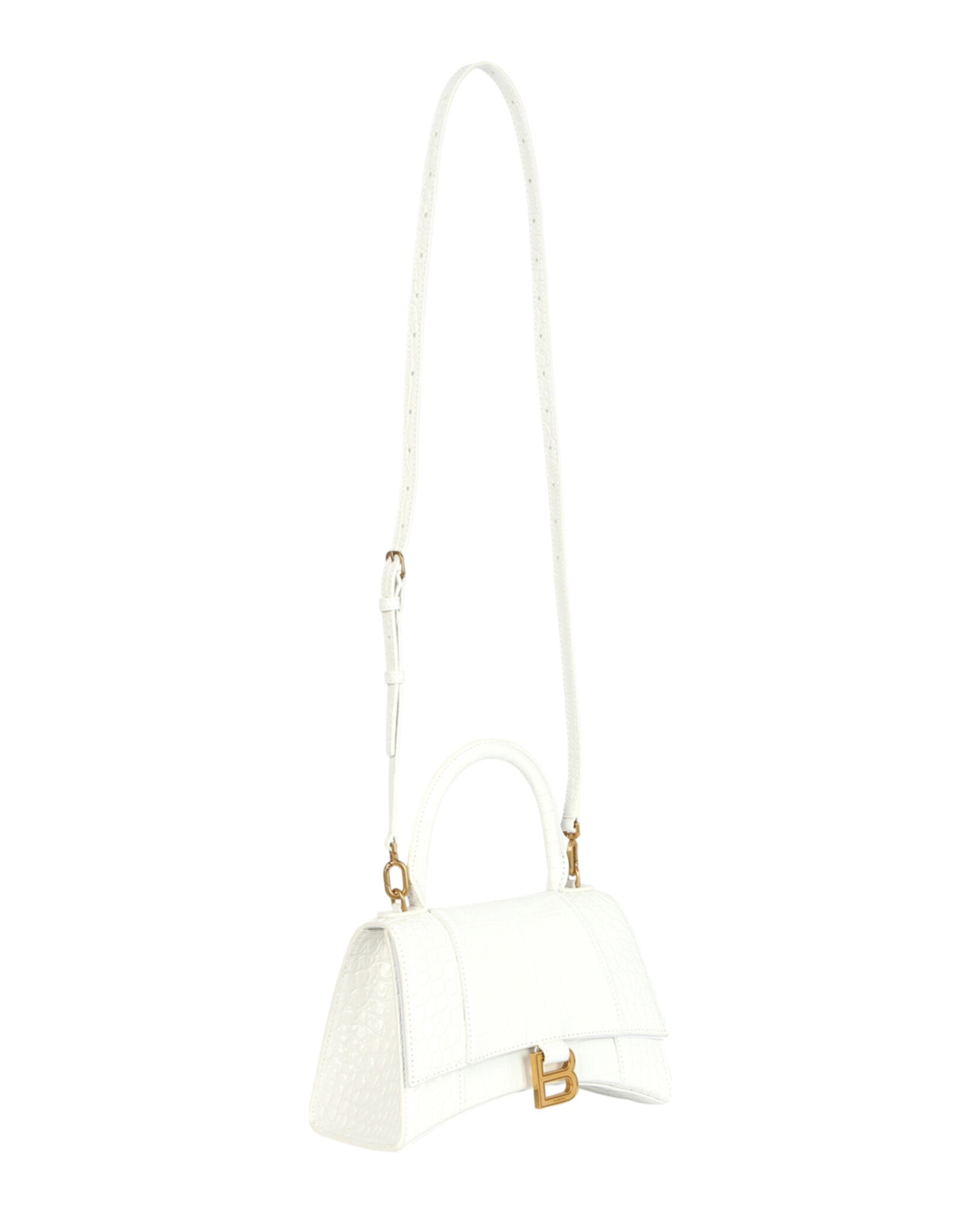 Balenciaga Womens Small Hourglass Top Handle Bag