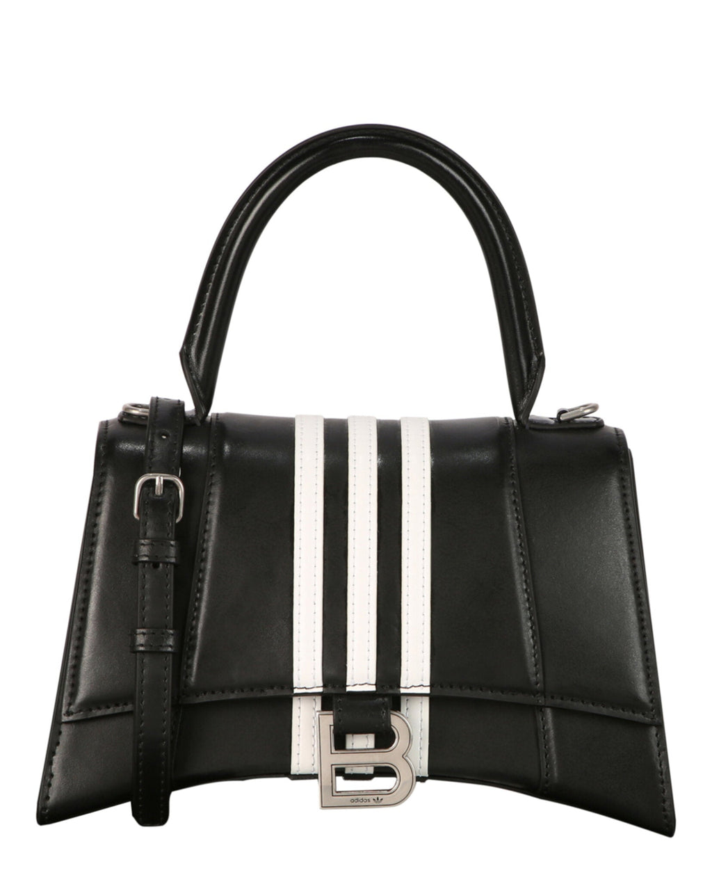 Balenciaga Womens Small  X Adidas Hourglass Top Handle Bag