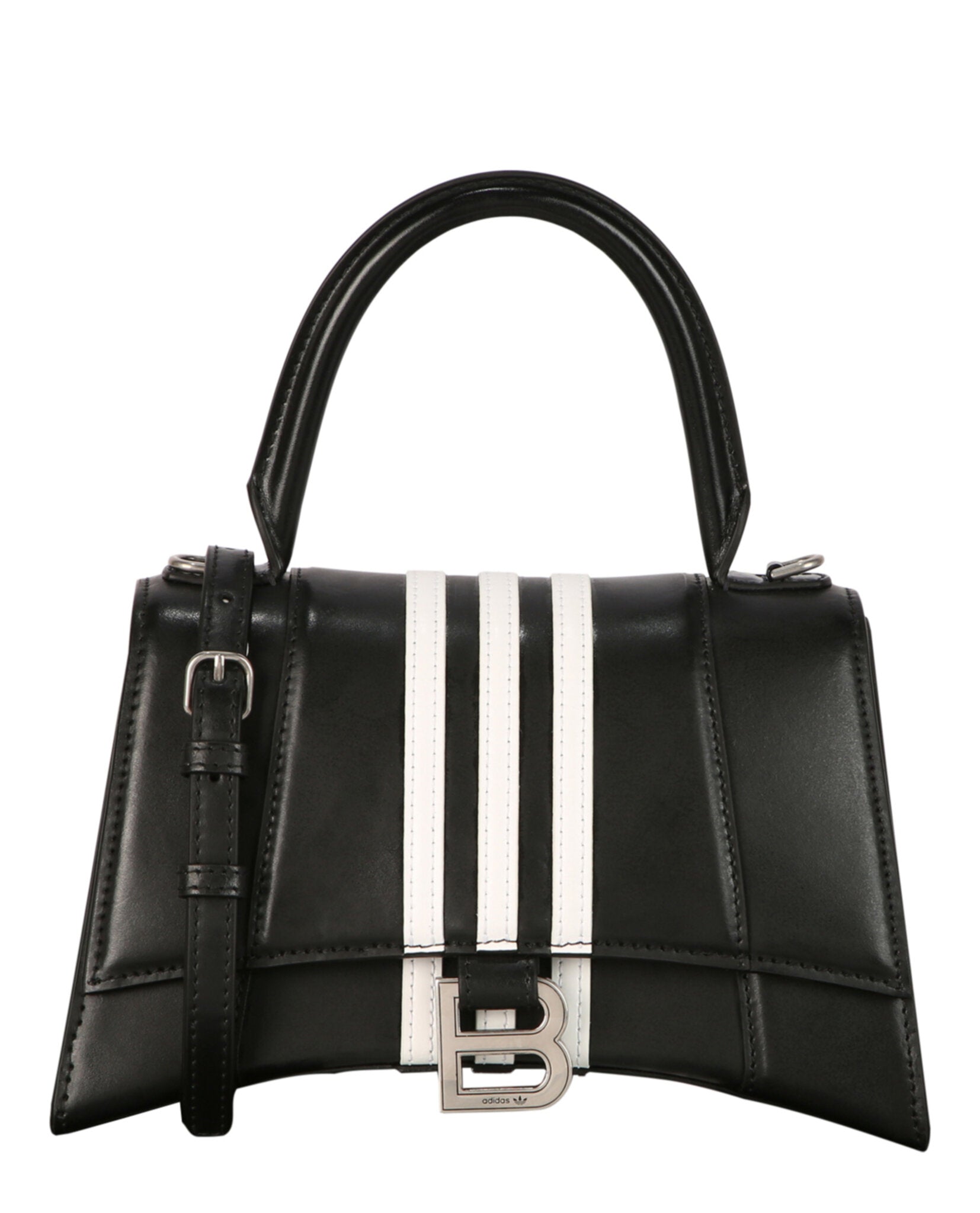 Balenciaga Womens Small  X Adidas Hourglass Top Handle Bag