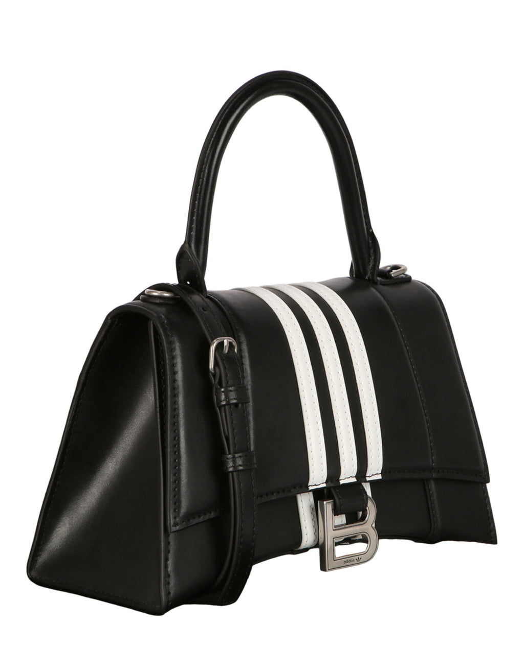 Balenciaga Womens Small  X Adidas Hourglass Top Handle Bag