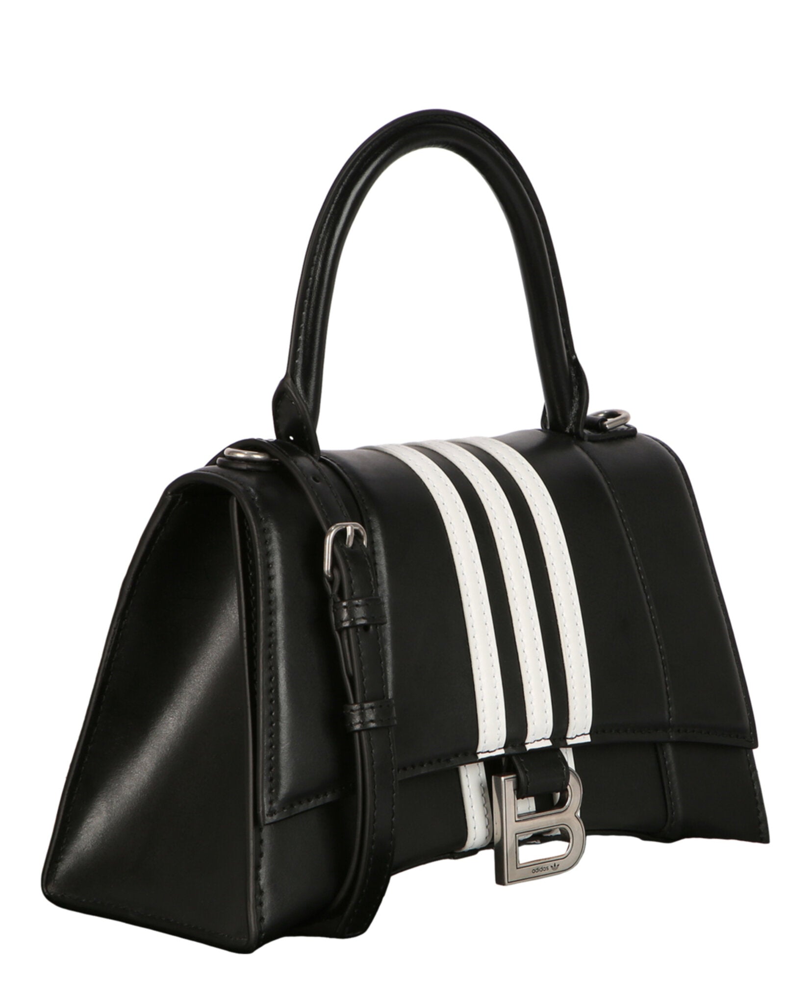 Balenciaga Womens Small  X Adidas Hourglass Top Handle Bag