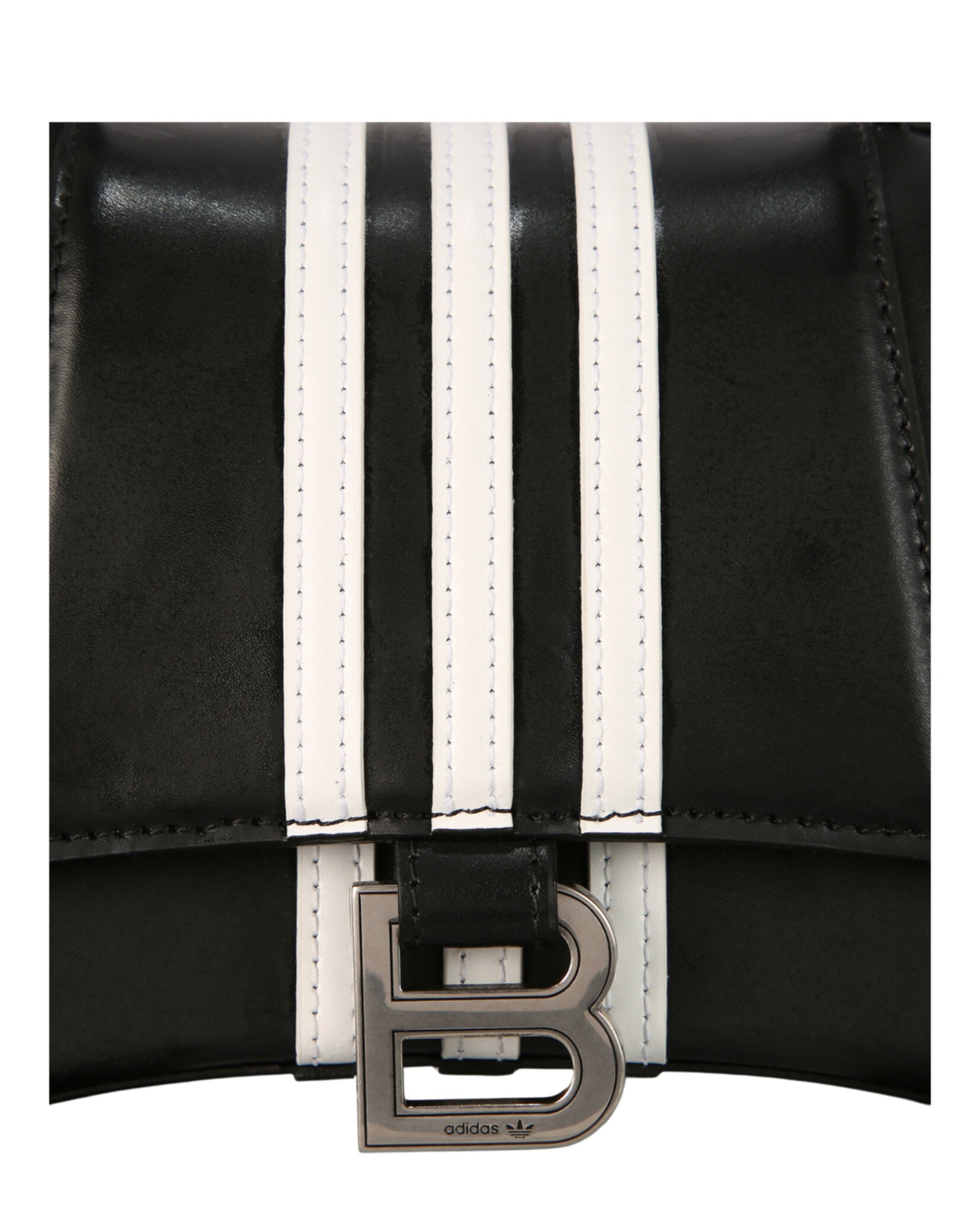 Balenciaga Womens Small  X Adidas Hourglass Top Handle Bag
