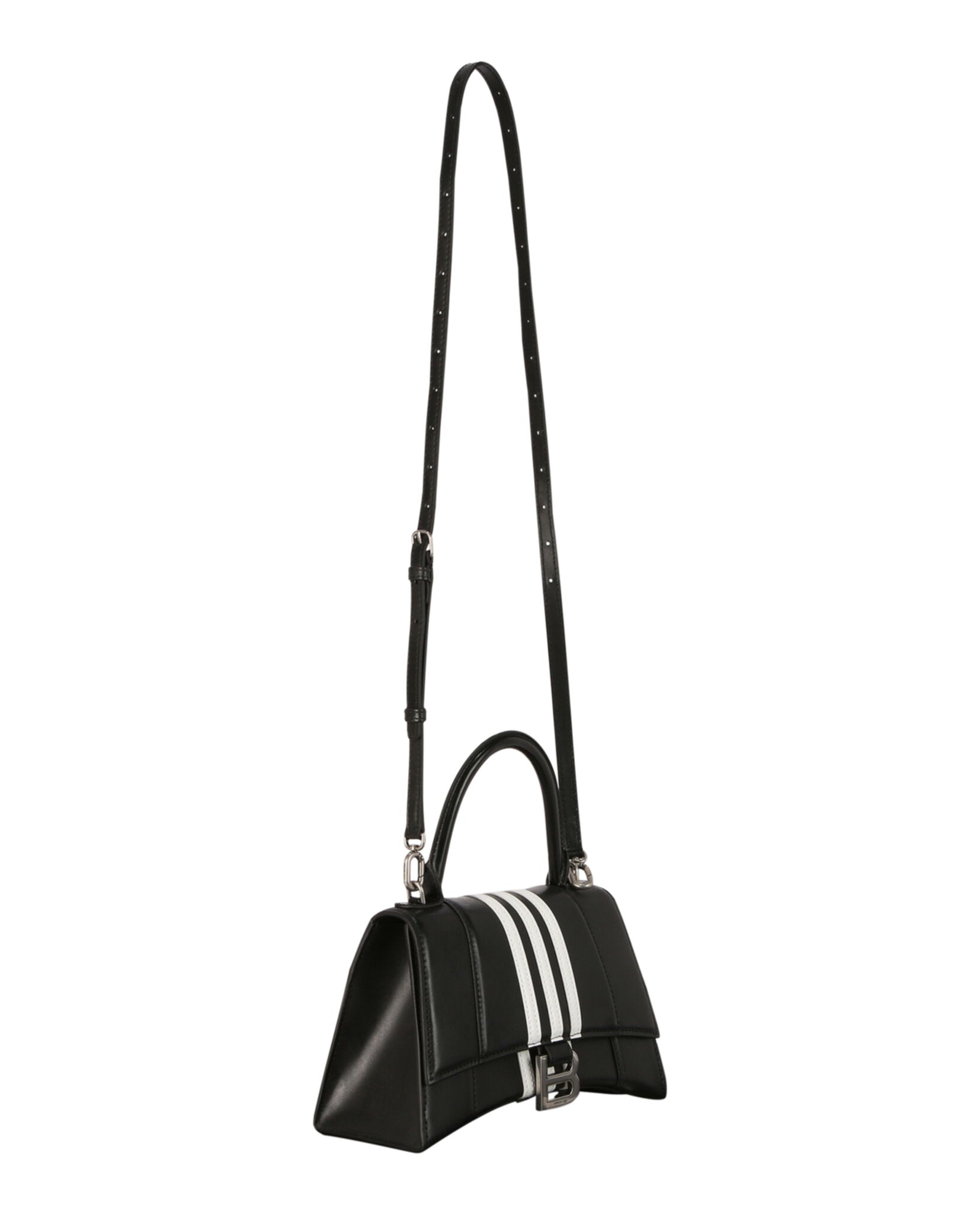 Balenciaga Womens Small  X Adidas Hourglass Top Handle Bag