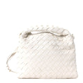 Calfskin Intrecciato Mini Hop White