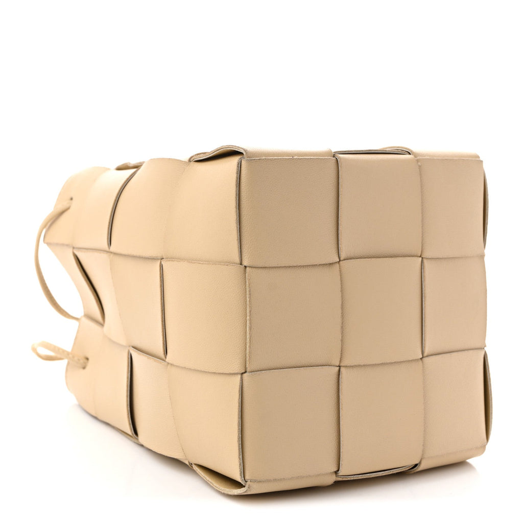 Nappa Maxi Intrecciato Small Cassette Bucket Bag Porridge