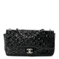 Patent Large Lucky Symbols Flap Black