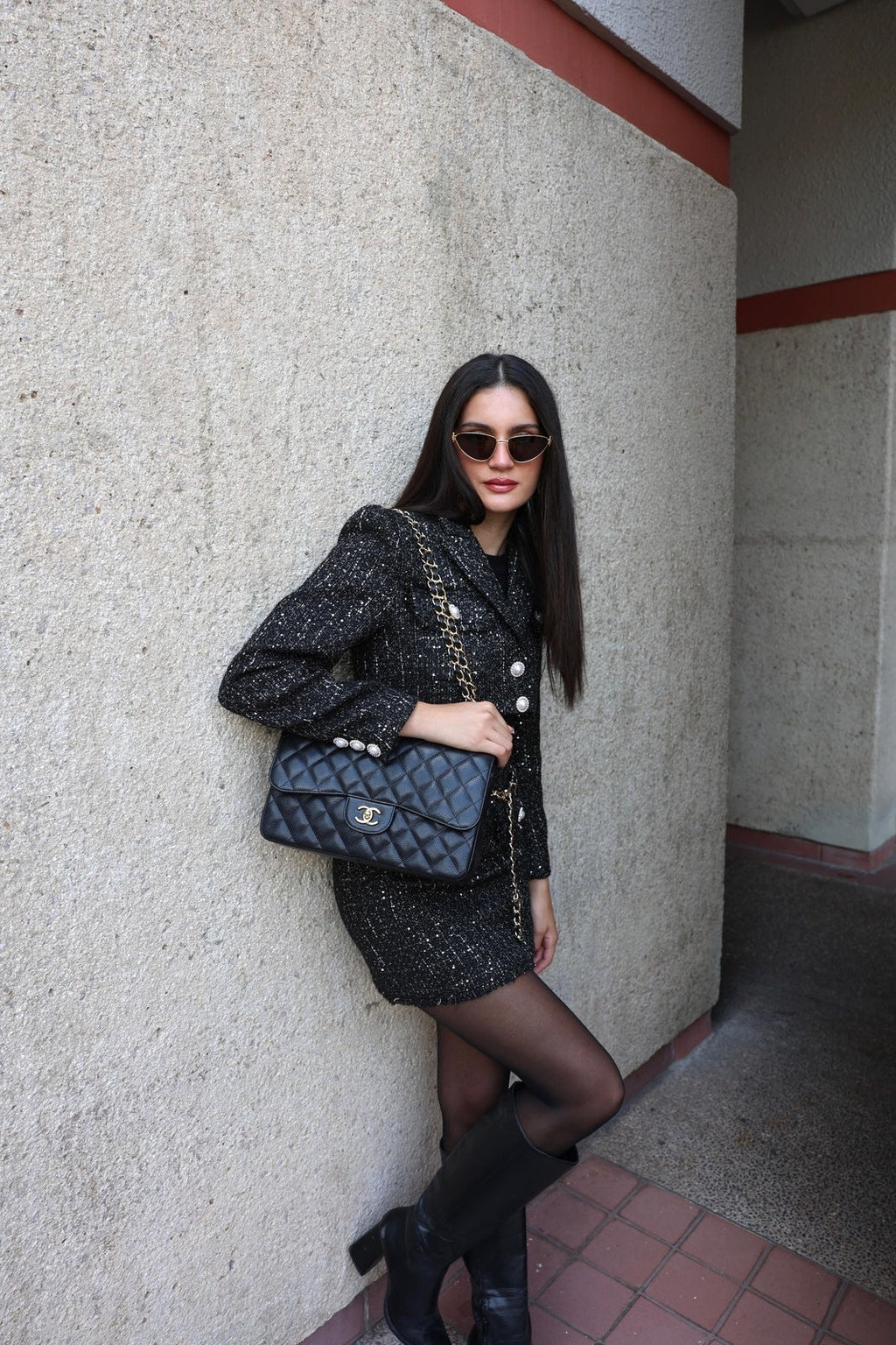 Chanel Classic Flap Jumbo Black Caviar Bag