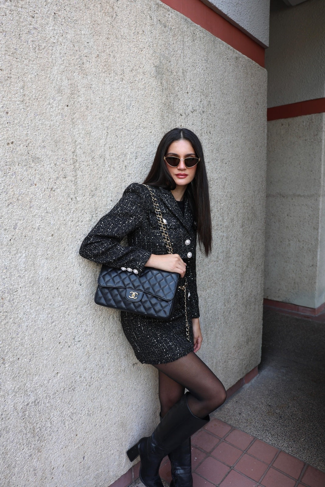 Chanel Classic Flap Jumbo Black Caviar Bag