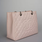 Chanel Pink Grand Shopping Tote Light Pink GST Bag in Caviar