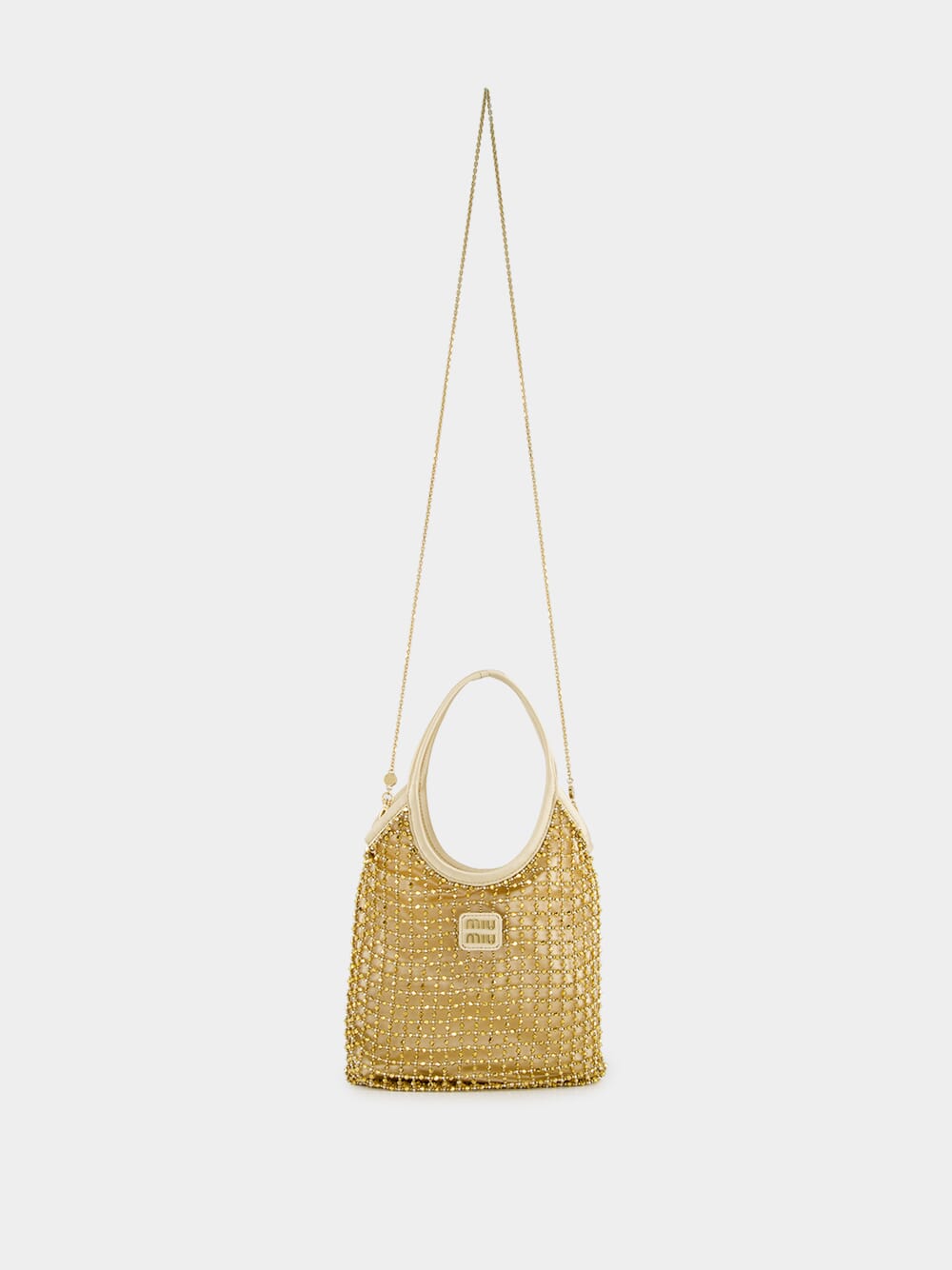 Platinum Ivy Beaded Duchesse Bag
